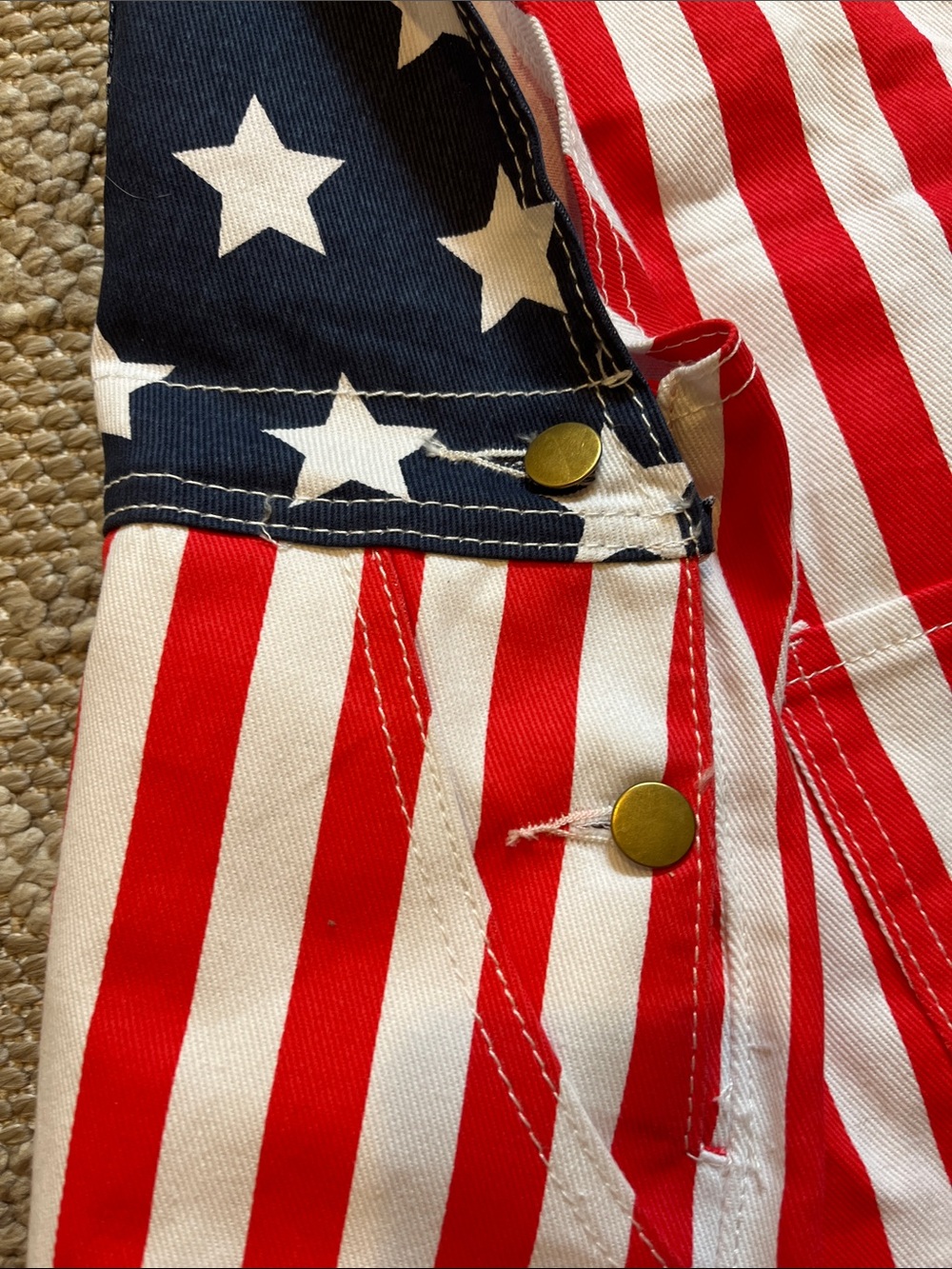 Overalls American Flag 🇺🇸 Shorts - Picture 5 of 6